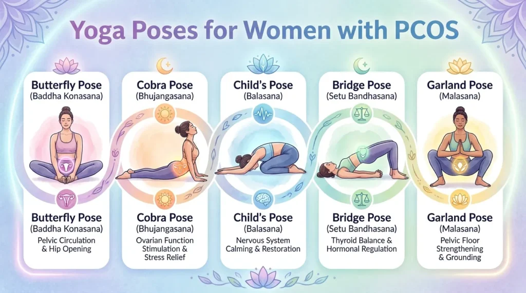yoga poses for women with pcos